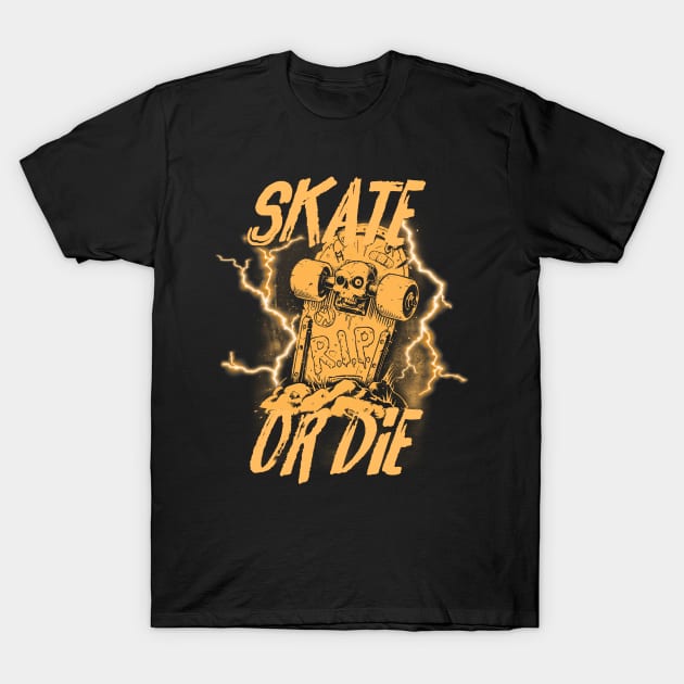 Skate or die - orange T-Shirt by Skate Merch